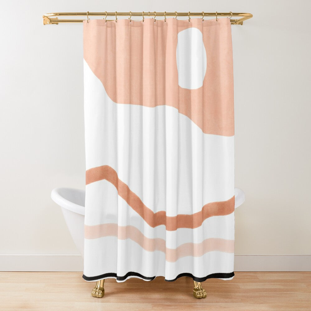 Sage Green Watercolor Ombre Shower Curtain