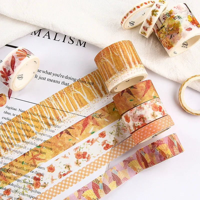 Premium Sea & Forest Washi Tape Set