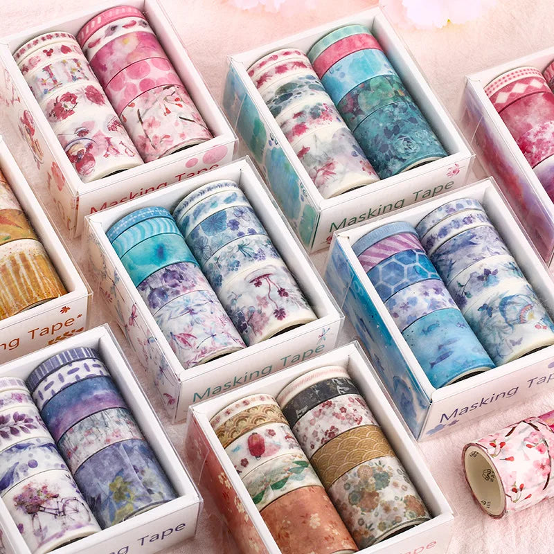 Premium Sea & Forest Washi Tape Set