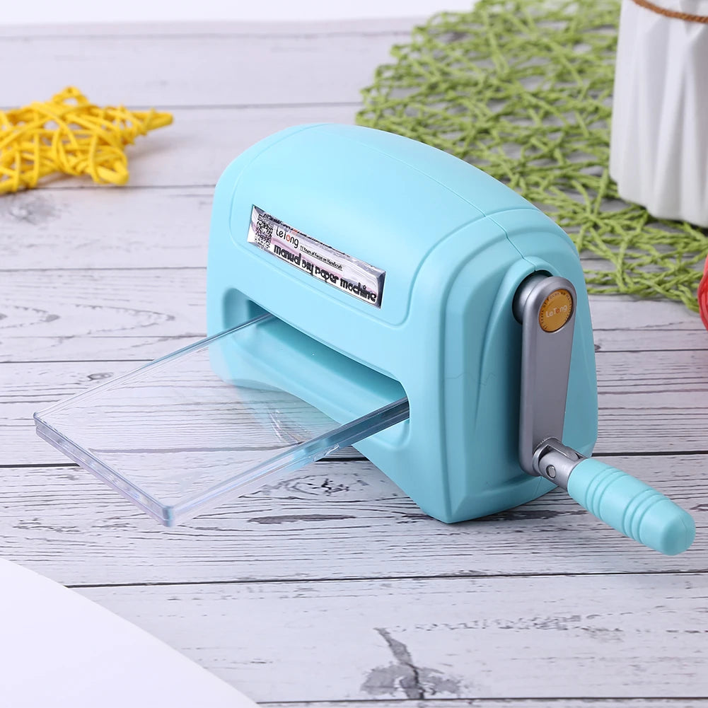 Portable Die Cutting Machine: Perfect for Crafting on the Go - Includes Plastic Backing Plates and Manual