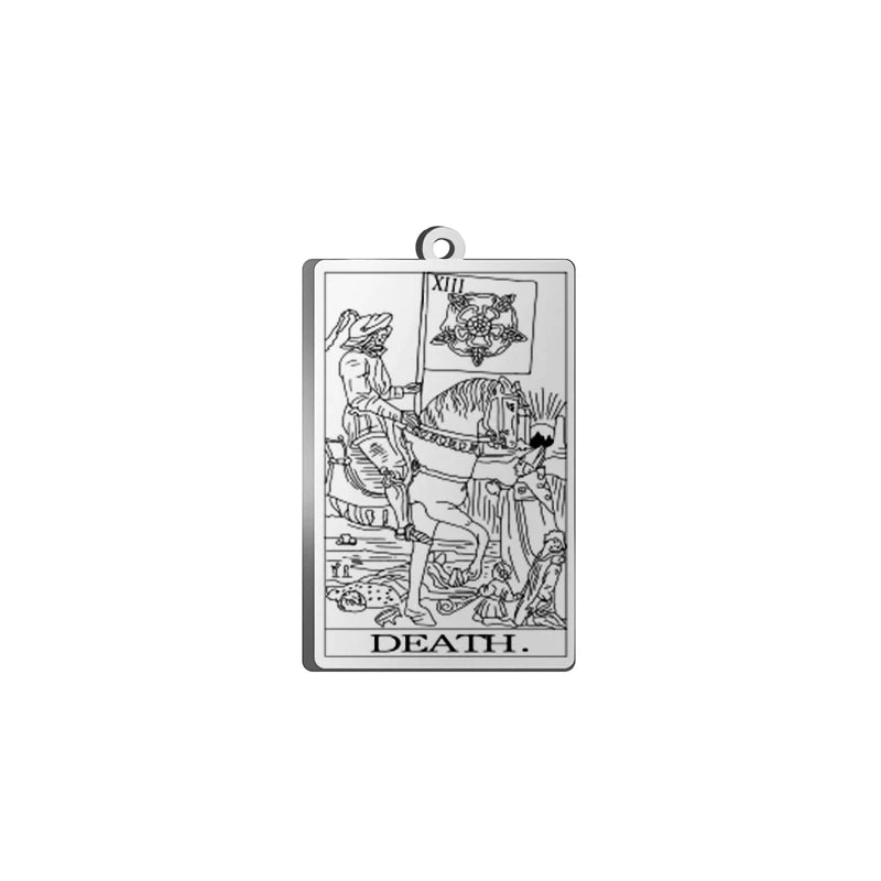 Astrology Tarot Card Charms - Stainless Steel Pendants