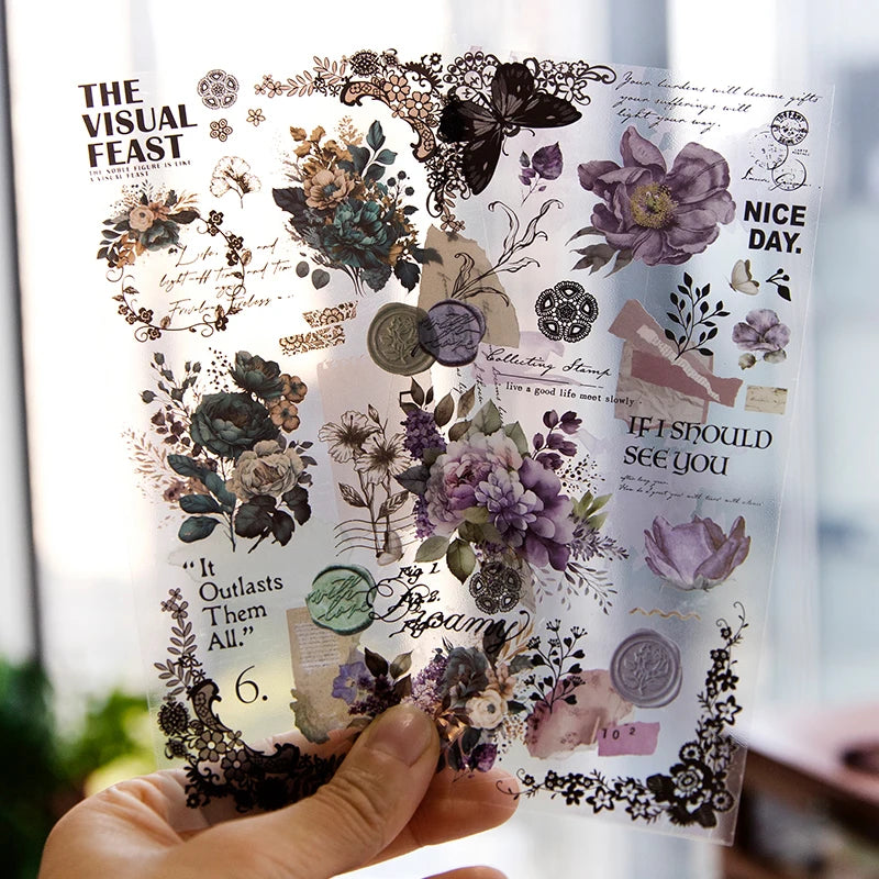 Lace Flower Sticker Set