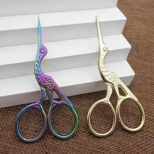Rainbow Stork Embroidery Scissors
